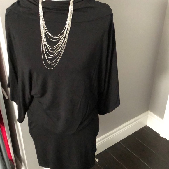 Black draped dress - Picture 1 of 2
